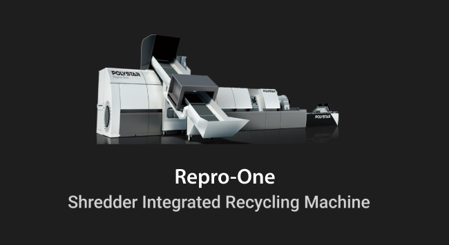 Shredder integrated plastic recycling machine for PP raffia and woven bags